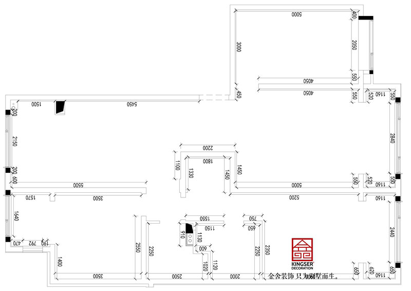 融創中心180平米原始戶型圖